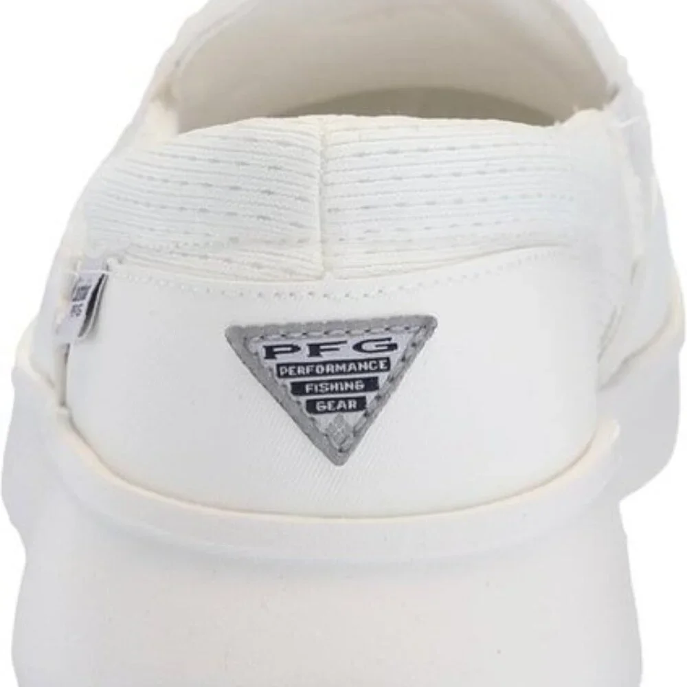 NIB Columbia Women’s Boatside Breathe PFG Slip-On Sea Salt/Cloud Grey, Size 8W